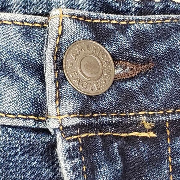 American Eagle AE Jeans Mens Size 29x32 Flex Slim Straight Blue Stretch - Picture 5 of 12